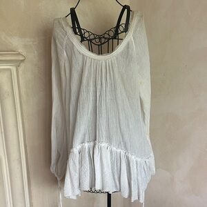 Rebecca Taylor White Peasant Blouse